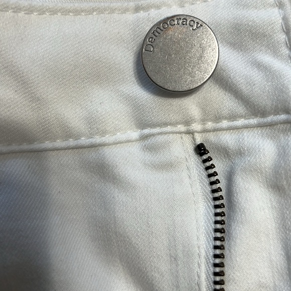 Democracy Ab Solution Ankle Skimmer Distressed White Size 12P - Picture 12 of 13